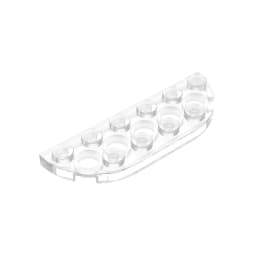 MOC PARTS GDS-899 Plate, Round Corner 2 x 6 Double compatible with lego 18980 toys Assembles Building Blocks Technical