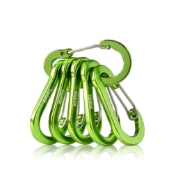 Booms Fishing CC1 6/10Pcs Aluminum Alloy Carabiner Keychain Outdoor Camping Climbing Snap Clip Lock Buckle Hook Fishing Tools