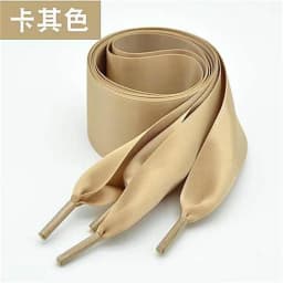 1 Pair 4cm Width Satin Silk Ribbon Shoelaces 100/120/140/160cm Women White Red High-top Canvas Sneakers Shoe Laces Strings