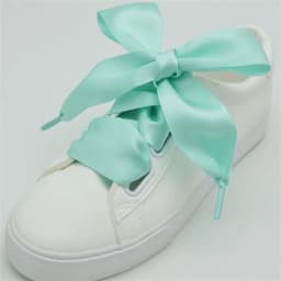 1 Pair 4cm Width Satin Silk Ribbon Shoelaces 100/120/140/160cm Women White Red High-top Canvas Sneakers Shoe Laces Strings