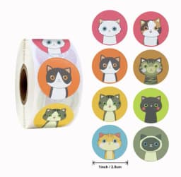 500pcs/roll Reward Stickers Encouragement Stickers for Kids Motivational Stickers with Cute Animals for Students Teachers GYH