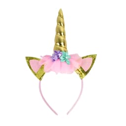 Unicorn Headband Fairy Angel Wings Kids Gift Girls Rainbow Unicorn Birthday Party Decoration Cosplay Props Supplies Baby Shower