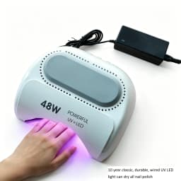 Ibelieve Plug in UV+LED Lamp Dual Chip 48W Quick Curing Nail Dryer Timing Luminaria Varnish Solidify Ongles Manicure Light