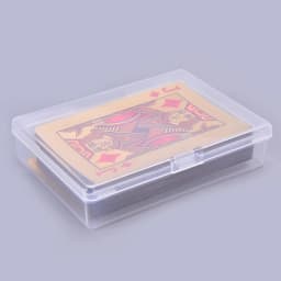4PCS 10*7*2.4cm Transparent plastic boxes playing cards container PP storage case packing poker game card box for Board games