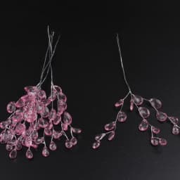 10Pcs Acrylic Flower Branch White Pink Flower String Crystal Artificial Flowers DIY Wedding Garland Headdress Party Home Decor