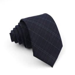 Men's Ties Jacquard Woven Striped Plaid Necktie 7cm Polyester Male Narrow Wedding Tie Skinny Tuxedo Suit Shirt Accessory Gift