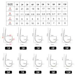 FTK Flatted Round Bent Hooks 100pcs/lot Size1#-Size10# Fishing Hook High Carbon Steel Fishhook For Fishing