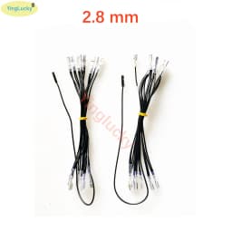2 Players Xin Mo Cable Joystick PC USB Encoder Wiring 2.8mm&4.8mm Arcade Button Cables Sanwa Joystick 5pin DuPont Cable