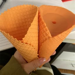 Simulation Crispy Big Mac Real Gelato Ice Cream Cone ASMR Sound Waff Model Food DIY Props Sameple Flower Bouquet Festival Ikeban