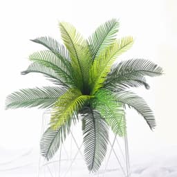 45cm Large Artificial Palm Tree Branch Tropical Fake Cycad Plants Plastic Coconut Tree Leafs For Home Garden Party Wedding Decor