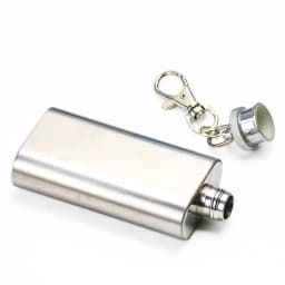 Portable Stainless Steel Wine Bottle Handheld Water Bottle Outdoor Survival Whiskey Bottle Beverage Alcohol Bottle 2oz
