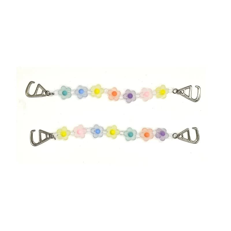 single sales candy lace Shoe Decoration Buckle Charms string Accessories muti-color DIY Combination for sandals girls woman