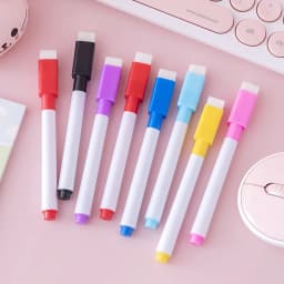 5Pcs/Set Erasable Whiteboard Marker Pen Colorful White Board Pen Graffiti Color Pen Office School Art Marker Stationery