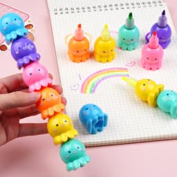 1pcs Creative Cat Claw Bear Shape Highlighter Wholesale Cartoon Cute Student Line Color Marker Note Marker Pen