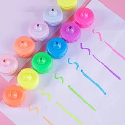1pcs Creative Cat Claw Bear Shape Highlighter Wholesale Cartoon Cute Student Line Color Marker Note Marker Pen