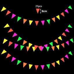 Neon Party Decoration Glow in The Dark Supplies Fluorescent Party Supply Birthday Wedding 80s Disco Hip Hop Party Decorations
