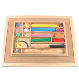 Montessori Geometric Sticks Box/ Cork Worktable Mathematics Materials for Primary Elementary Educational Equipment Learning Tool
