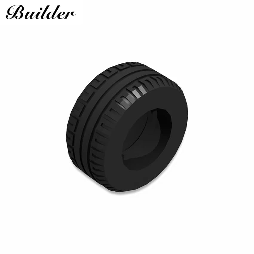 Little Builder 58090/55981 Wheel Tyre 30.4x14mm DIY Assembly MOC Compatible Toy Part Technological Automobile Building Blocks 1p