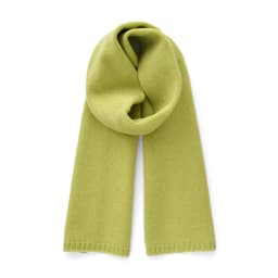 Fresh green wool small scarf women autumn winter warm knitted solid color scarves luxury kids adults christmas new year gifts