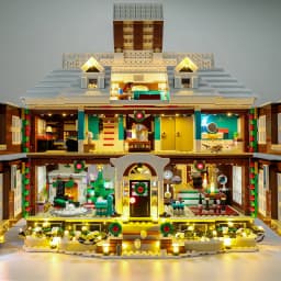 LED Light Kit For Christmas Gift 21330 Home Alone House Street View Building Blocks Bricks Toy Lamp Set No Model RC Version