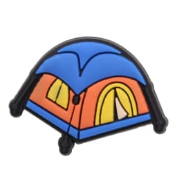 1-10PCS PVC Shoe Charms Camp Telescope Chair Flashlight Sleeping Bag Backpack Compass Buckle Clogs Hole Slipper Decoration Gift