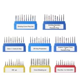 JINGT 1 Box Dental Diamond Burs Drill for High Speed Handpiece Dentist Burs FG Series Dia.1.6mm Dental Material