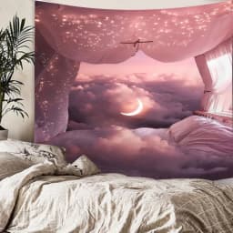 Tapestry Aesthetics Painting Window Poster Wall Hanging Bohemia Decoration Exclusive House for Teenagers