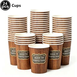 Whiskey Cupcake Toppers Aged to Perfection Party Supplies for Whiskey Party Man 40th 50th Happy Birthday Party Baking Supplies