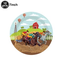 Horse Theme Party Supplies Horse Shape Cake Toppers Fence Horse Horse Racing Birthday Cowboys Cake Decorations Supplies