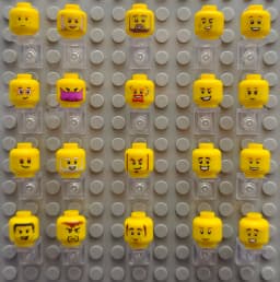 Kury Toys DIY MOC For 3626 3# 1pcs printed parts Single side Building block parts for brick toys