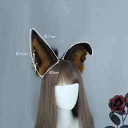 New Custom Halloween Furry Wolf Ear Headdress Simulation Anubis Hu Lang Ear Hair Hoop Beast Ear Cosplay Headband Accessories