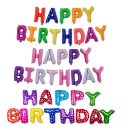 16 inch Letters HAPPY BIRTHDAY Foil Balloons Happy Birthday Party Decoration Kids Alphabet Air Balloons Baby Shower Supplies