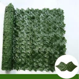 100/300cm Artificial Ivy Hedge Fence Panels Green Faux Ivy Leaf Privacy Fence Screen for Outdoor Home Garden Balcony Decoration