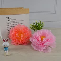 1pc 20CM Big Peony Flower Wedding Wrist Flower Wall Peony Head Dance Props Use Shooting Decoration Flower DIY
