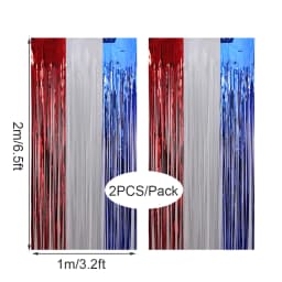 2Pcs Colorful Fringe Curtain Macaron Backdrops Tinsel Curtain for Girl Unicorn Mermaid Wedding Party Decoration Wedding