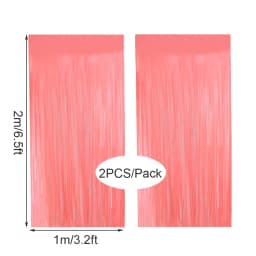 2Pcs Colorful Fringe Curtain Macaron Backdrops Tinsel Curtain for Girl Unicorn Mermaid Wedding Party Decoration Wedding
