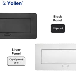 Aluminum Panel EUR/French Bronze Gold(Бронза Bинтажна)/Black/Silver Table Socket 2/3 Way Outlet USB Power Three Power Household