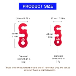 Widesea 4pcs Camping Hiking Tent Wind Rope Buckle Adjustable Aluminium Alloy Cord Buckles Equipment Outdoor Tents Accessory