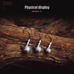 LSP 20pcs Jig Head Fishing hook 3.5g 5g 7g 10g 14g Round Ball Jig Head Hook Weedless Fishhook Carbon Steel Fishing Accessories