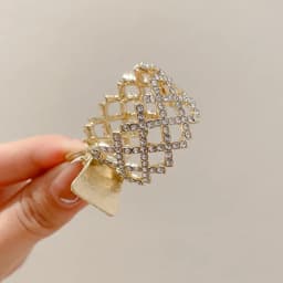 Korean Pearl Crystal Hair Claws Clips Women Geometric Hair Claw Girls Clamps Hair Crab Headband Hairpin Fashion Hair Accessories