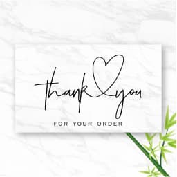 10-30pcs New Thank You Card For Supporting Business Package Decoration "Gorgeous Thanks" Business Card Handmade With Love