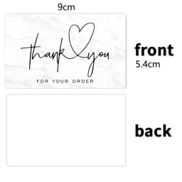 10-30pcs New Thank You Card For Supporting Business Package Decoration "Gorgeous Thanks" Business Card Handmade With Love