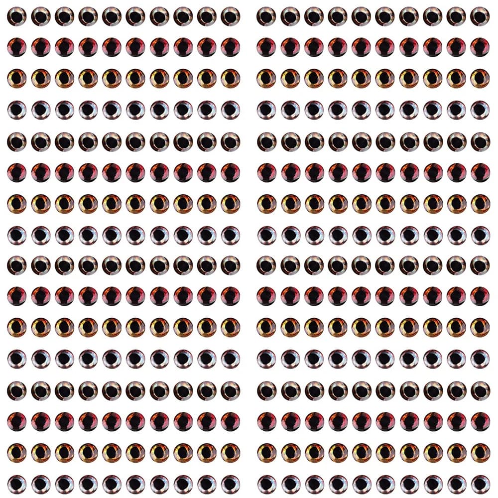 320Pcs Fish eyes for lures 4D 3mm 4mm 5mm 6mm Simulation Fishing eyes Fly Tying Minnow Bait Artificial Crafts DIY Making Tackle