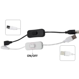 28cm USB Cable with Switch ON/OFF Male to Female Cords Inline Extension Toggle for LED Strip Tape Lamp USB Port Cord Power Line
