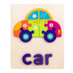 Wooden Alphabet Spelling Animals Puzzles for Toddlers,Montessori Educational Toys for 3+ Years Old Kids Boys and Girls