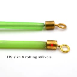 MNFT 6Pcs Fishing Balance Bracket Luminous Tube 7cm/11cm Anti Tangle Booms With Swivel Hook Lure Connector Swivel