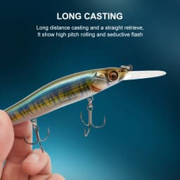 ESFISHING Jerkbait Minnow Lure 11cm 14g Dive 0-2.2m Floating Leurre Souple Hard Bait Peche Fishing for Perch Pike Bass