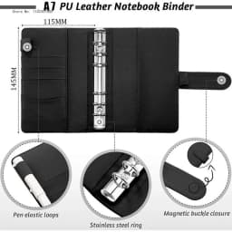 2023 New A7 Budget Binder Cash Envelopes for Money Saving Organizer with Zipper Pockets, Budget Sheets and Self-adhesive Labels