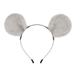 2Pieces Mouse Cat Wolf Tail Ears Headband Set Halloween Christmas Fancy-Party Costume Toy Gift for Woman Men Cosplay
