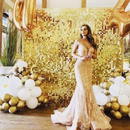 2M Birthday Party Decoration Backdrop Curtain Sequin Wedding Decor Background Baby Shower Glitter Backdrop Adult Anniversary
